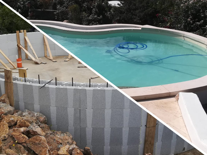 Costruzione di una piscina