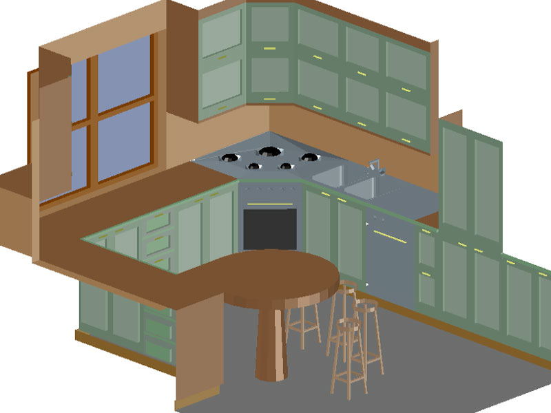 Cucina 3D 03 dwg