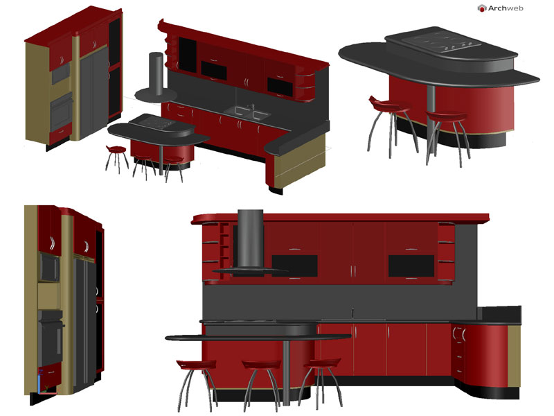 Cucina 3D 04 dwg