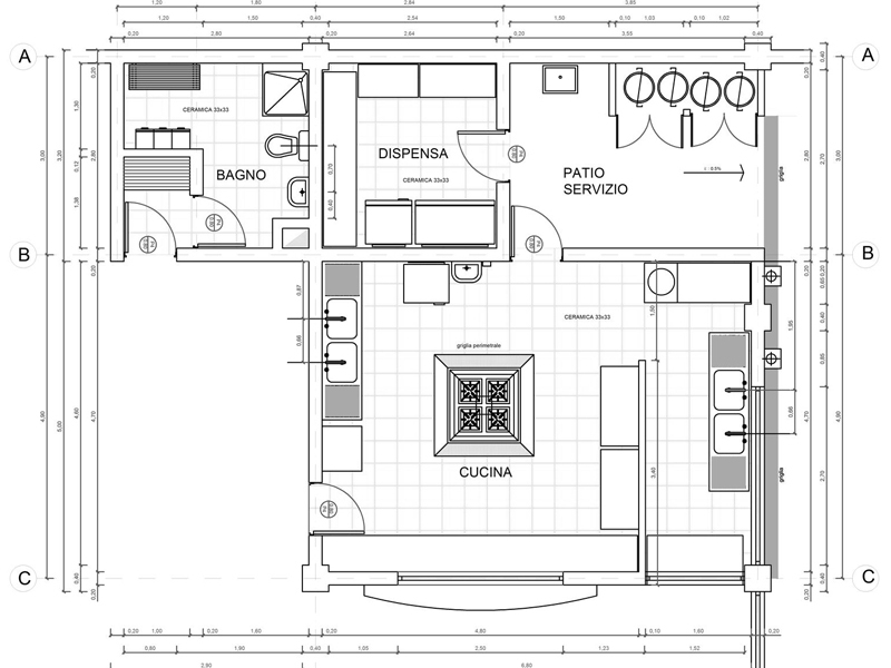 Restaurant kitchen 04 dwg