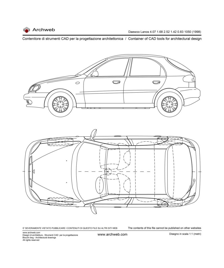 Daewoo Lanos 1998 dwg