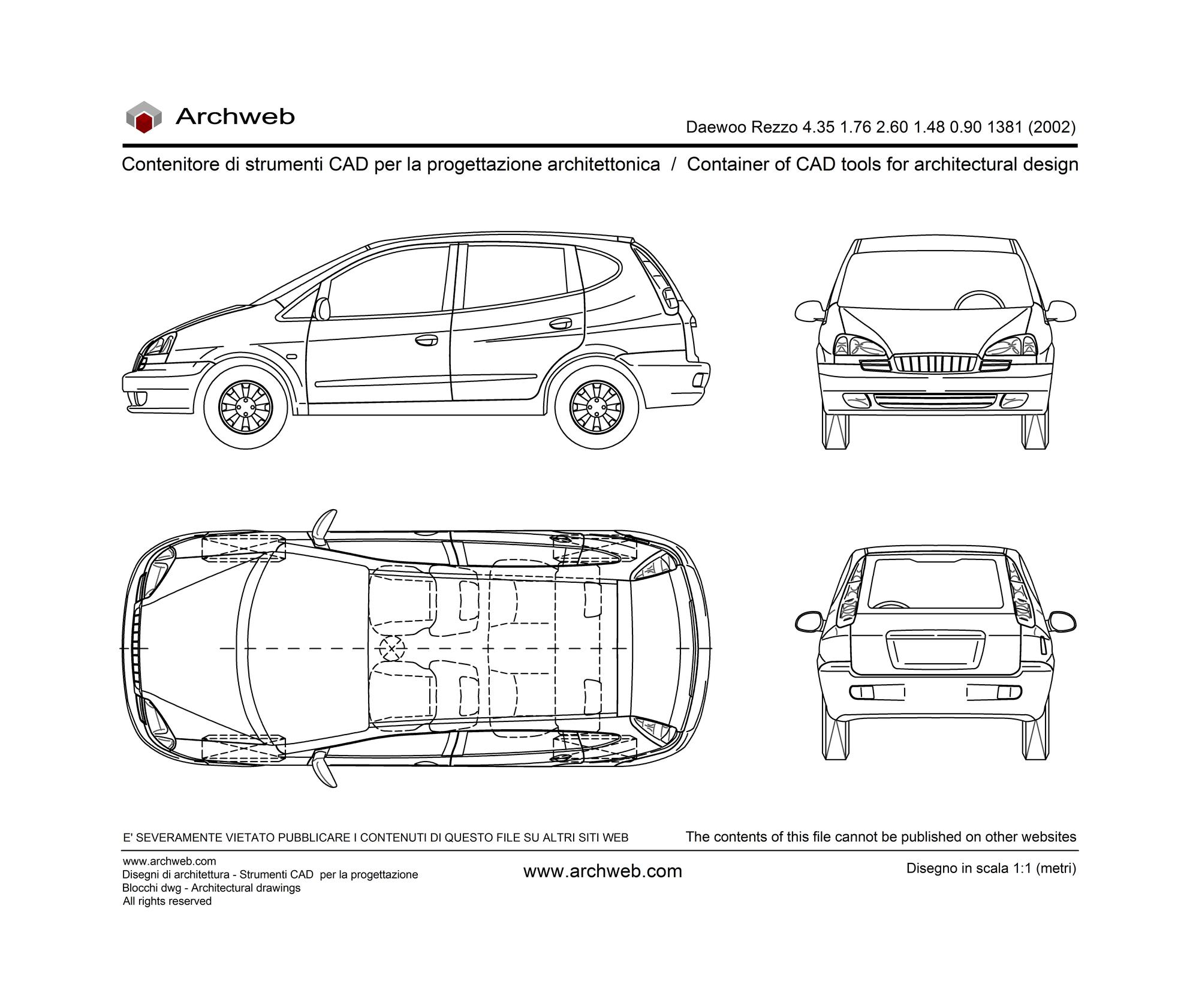 Daewoo Rezzo 2002 dwg