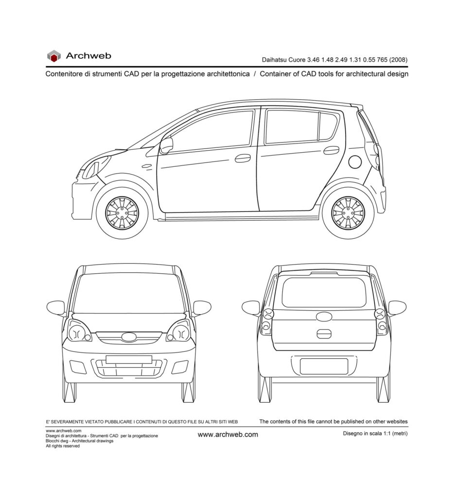 Daihatsu Cuore 2008 dwg