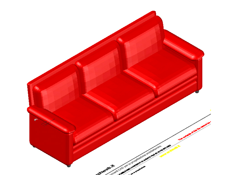 Divano 3d 01 dwg