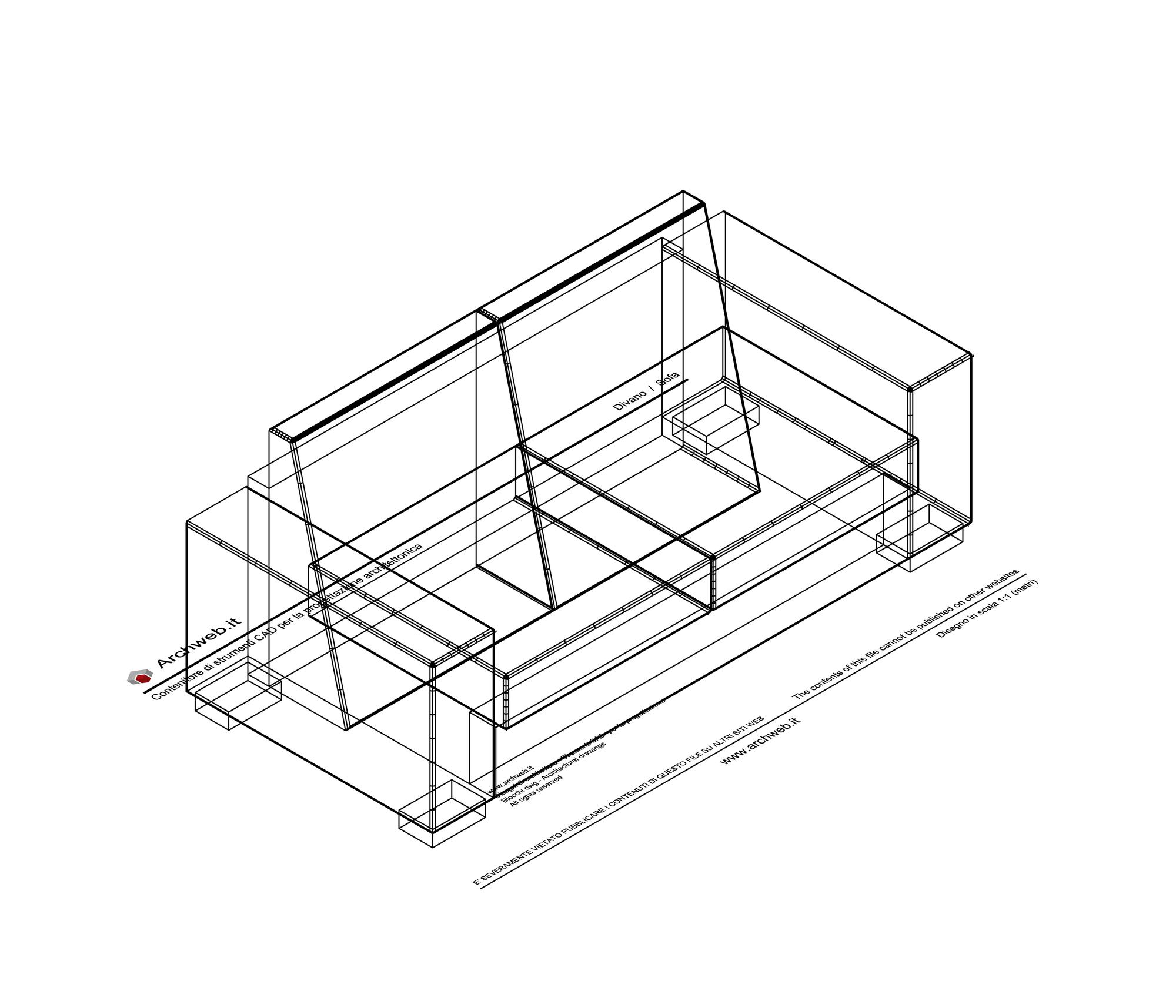Divano 3d 05 dwg