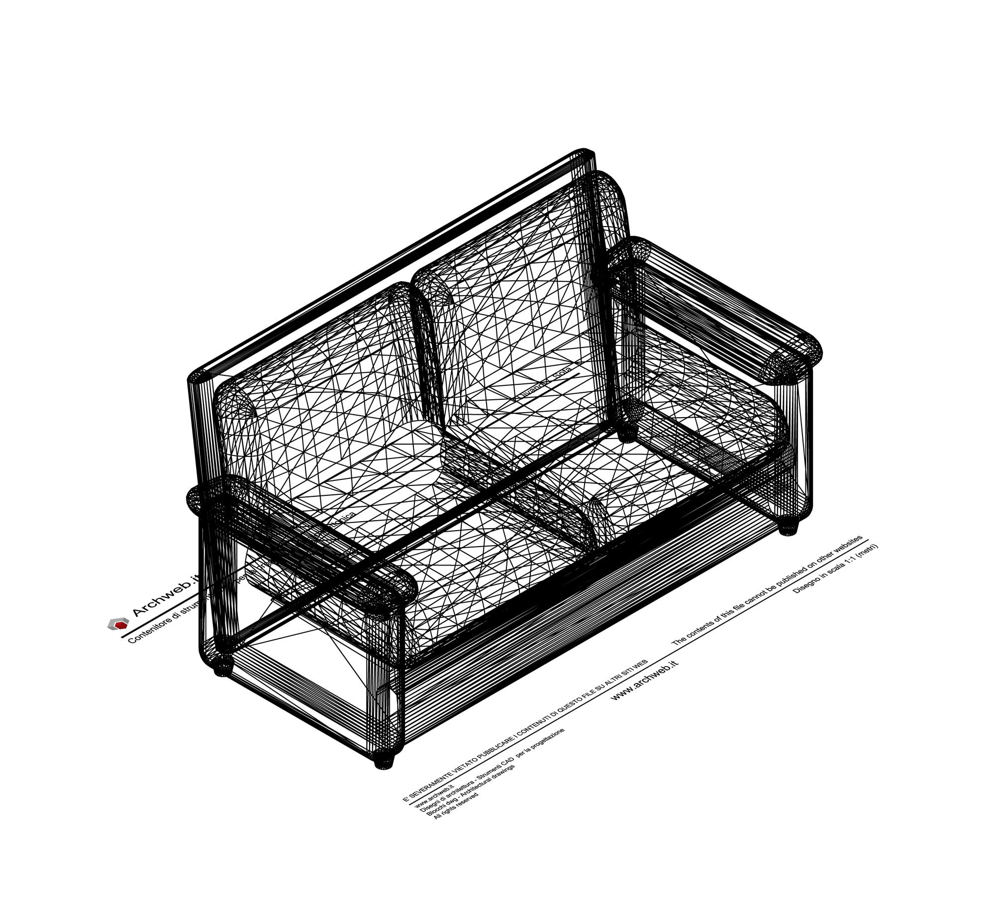 Divano 3d 06 dwg