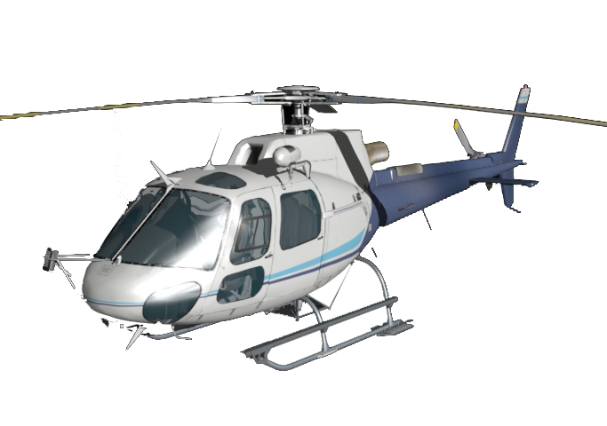 Elicottero 3D AS 350 dwg