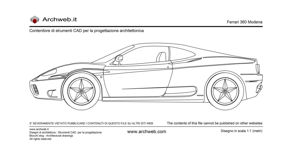 Ferrari 360 Modena dwg