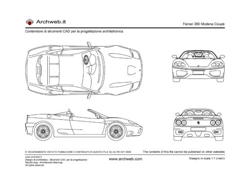 Ferrari 360 Modena Coupe dwg