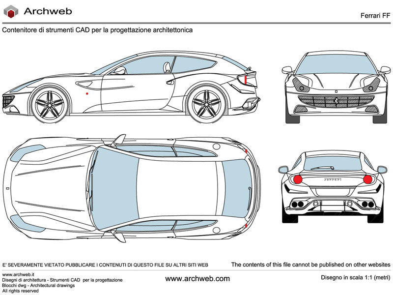 Ferrari FF dwg