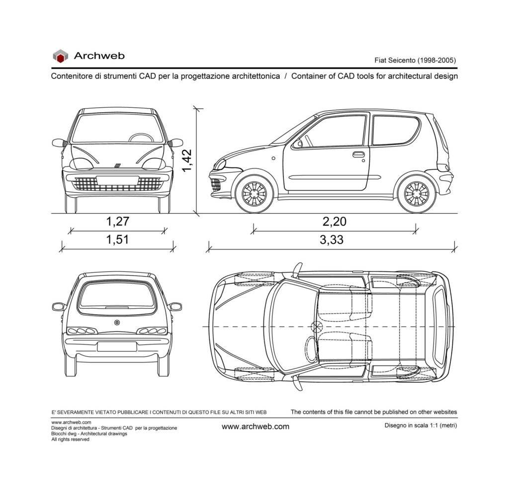 Fiat seicento dwg