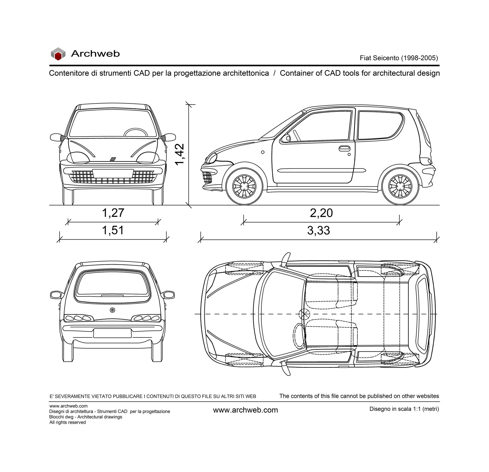 Fiat seicento dwg