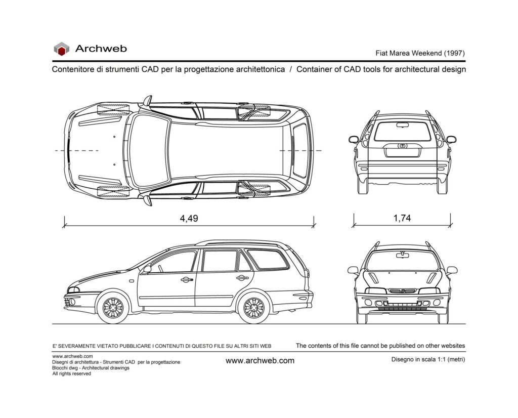 Fiat Marea Weekend dwg