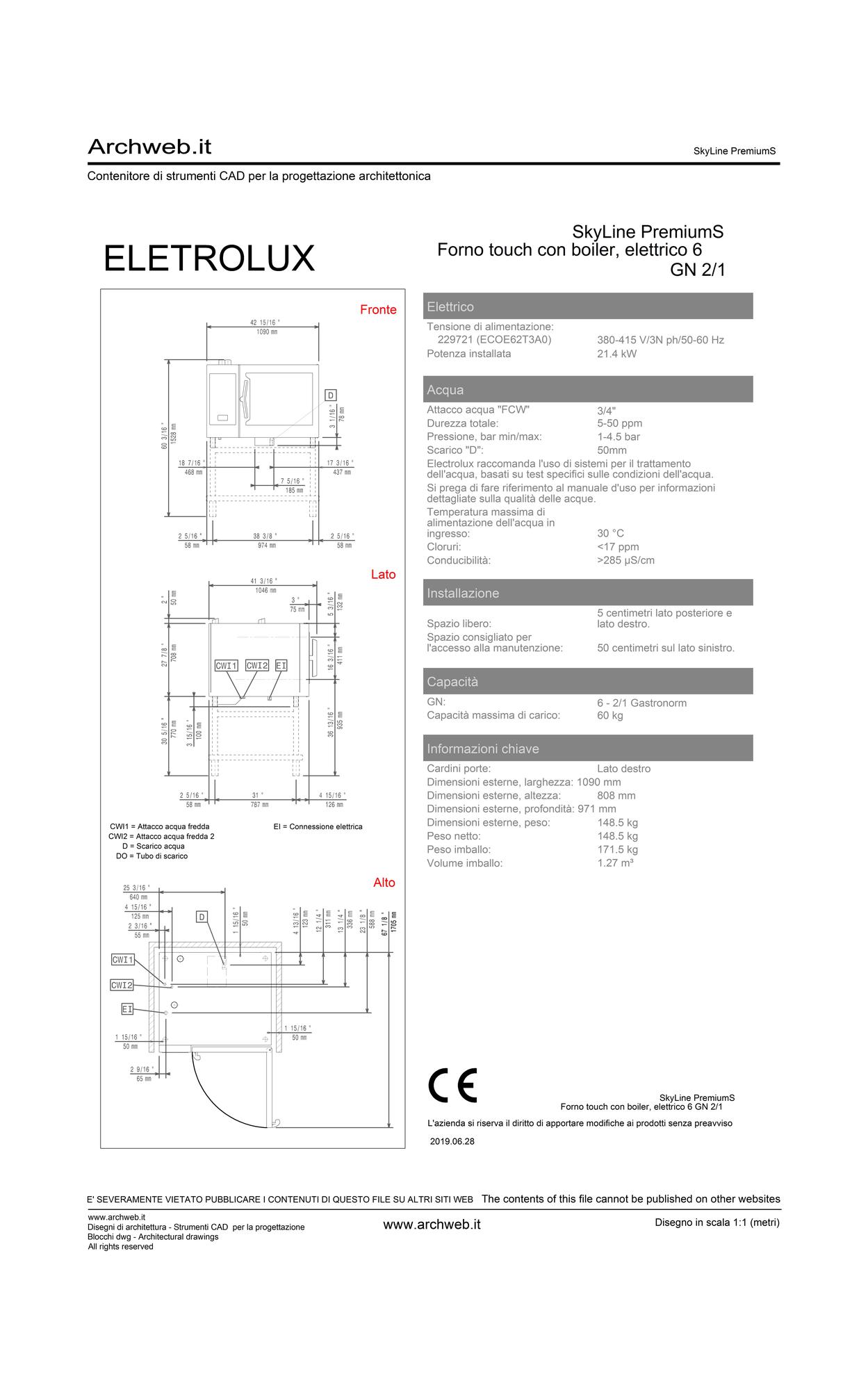 Forno touch con boiler dwg