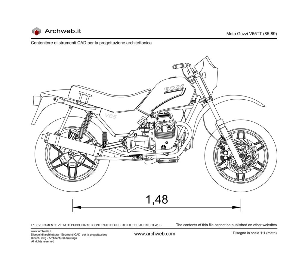 Guzzi V65TT dwg