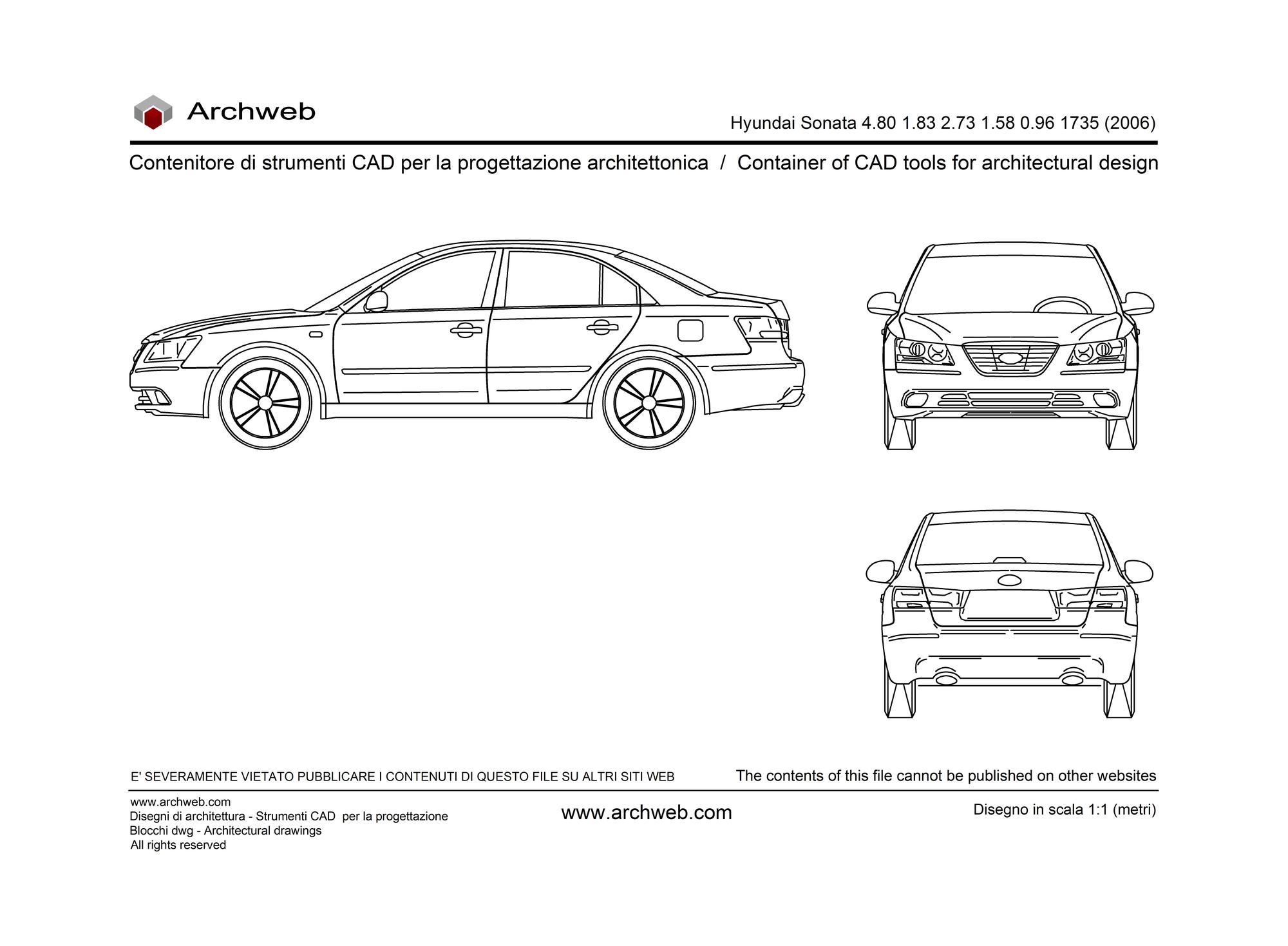 Hyundai Sonata 2006 dwg