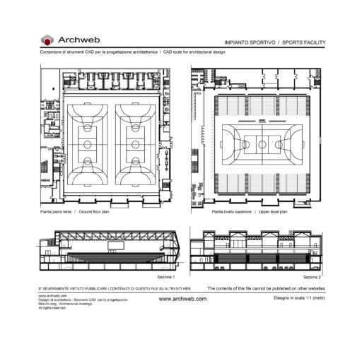 Impianto sportivo 01 dwg Archweb
