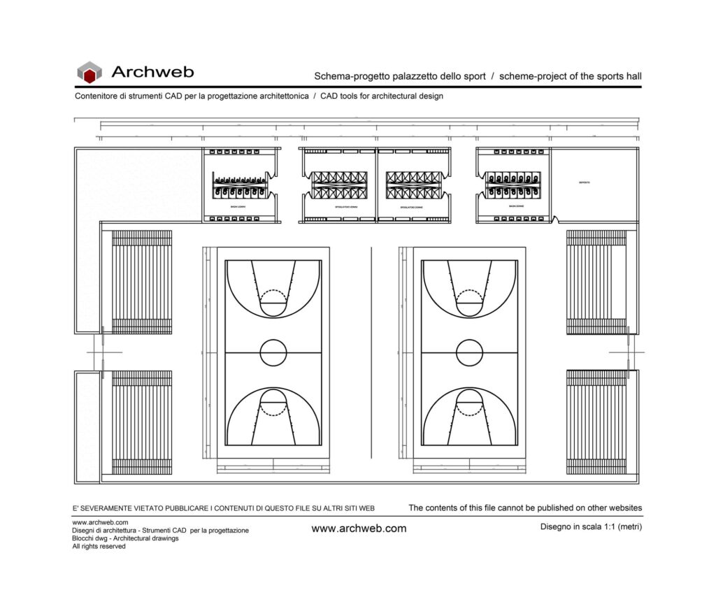 Sports ground 03 cad block Archweb