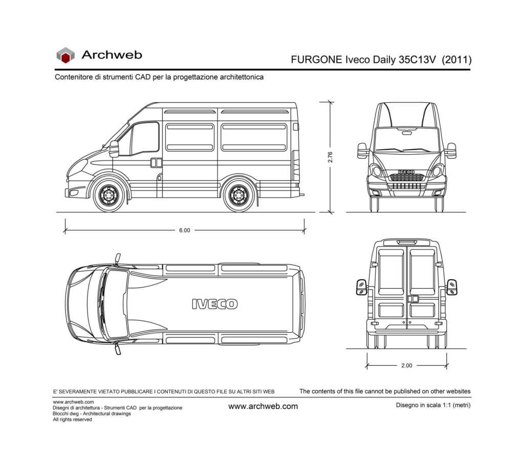 Iveco Daily 35C13V 2011 dwg