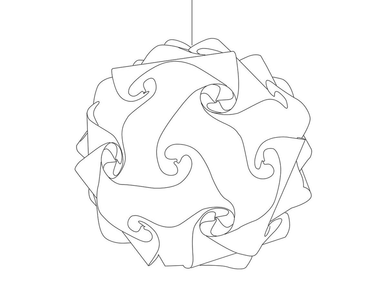 Lampada a sospensione Fiocco dwg