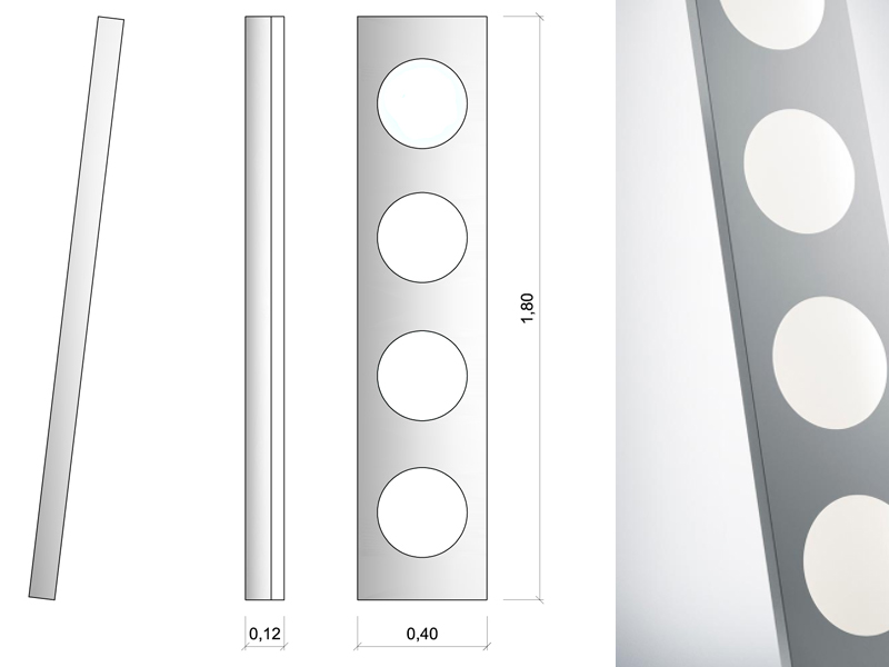 Lampada Dolmen Foscarini dwg