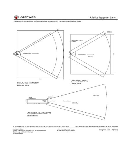 Lanci martello disco giavellotto dwg Archweb