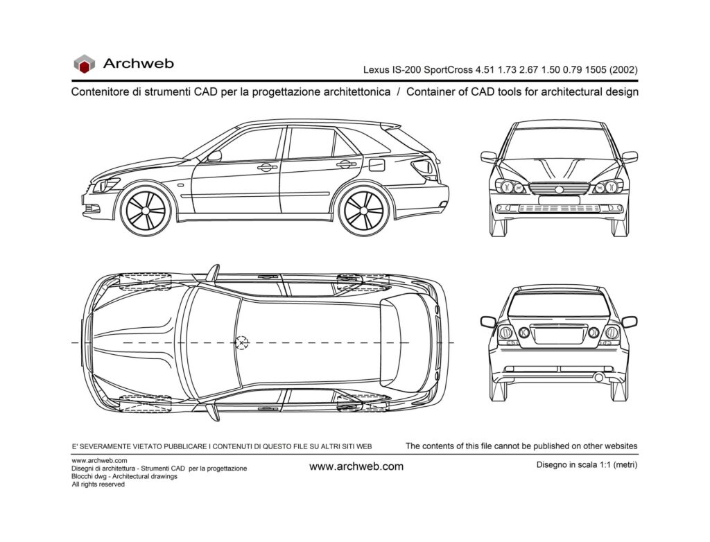 Lexus IS 200 SportCross dwg