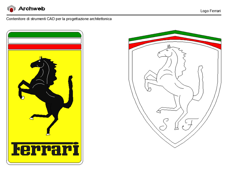 Logo Ferrari dwg