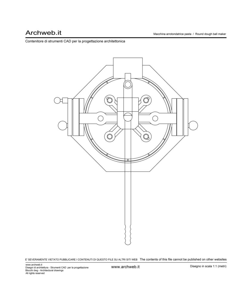 Macchina arrotondatrice dwg