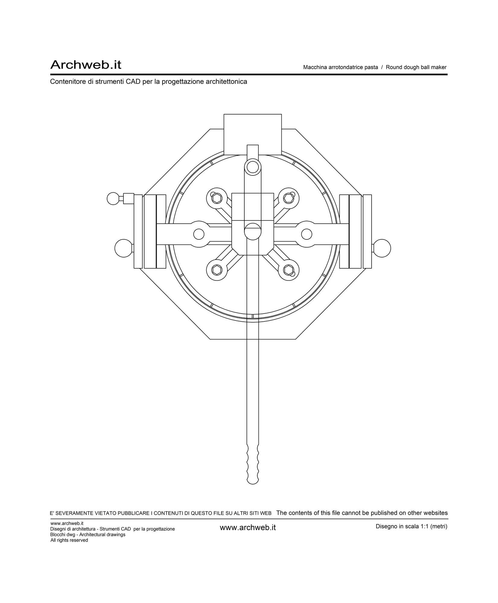 Macchina arrotondatrice dwg