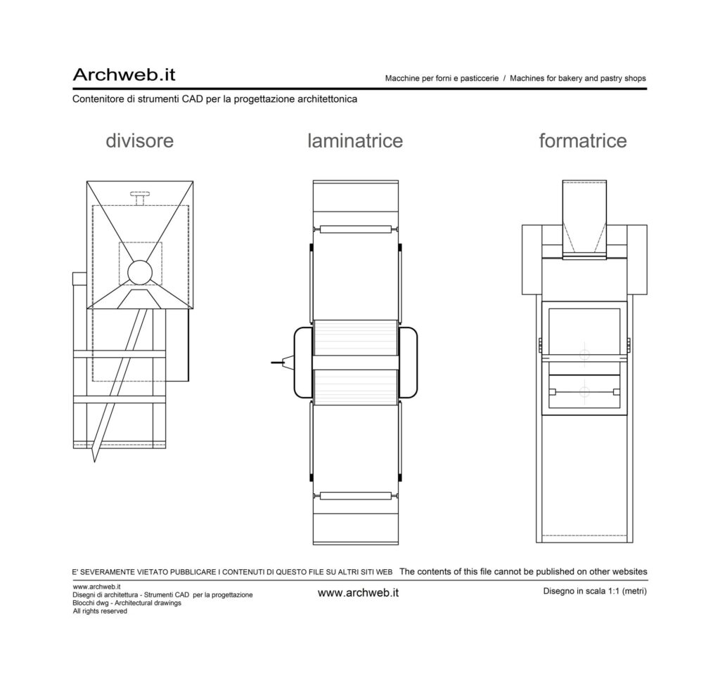 Macchine pasticceria dwg