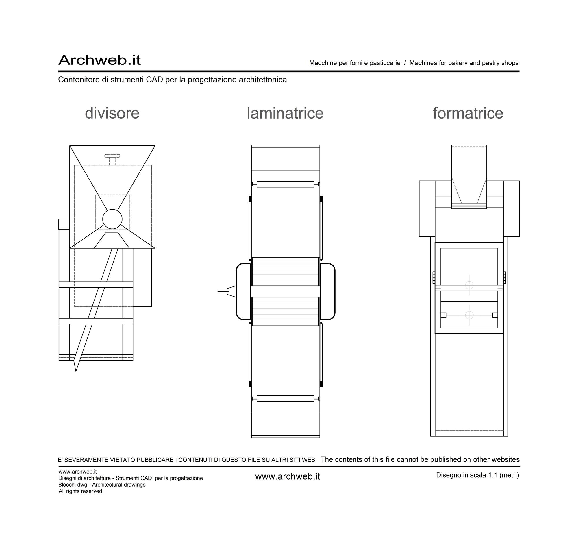 Macchine pasticceria dwg