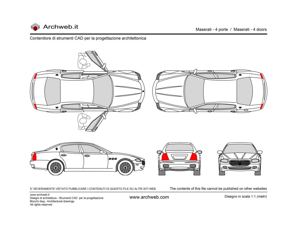 Maserati 4 porte dwg.