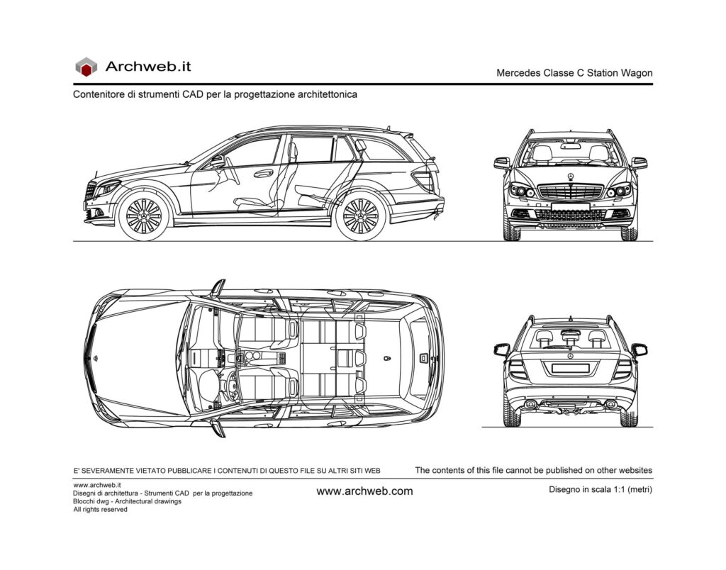 Mercedes Classe C SW dwg