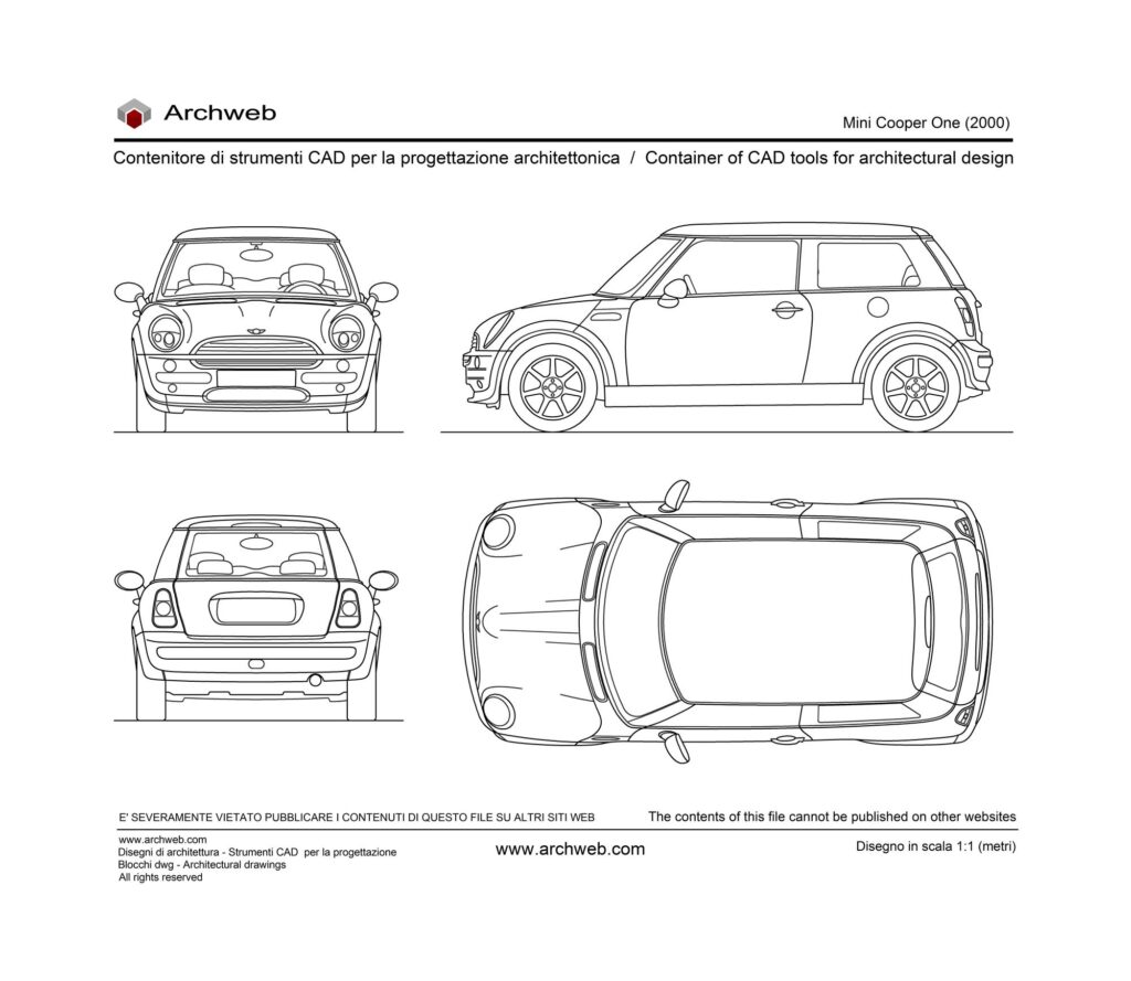 Mini Cooper One dwg.