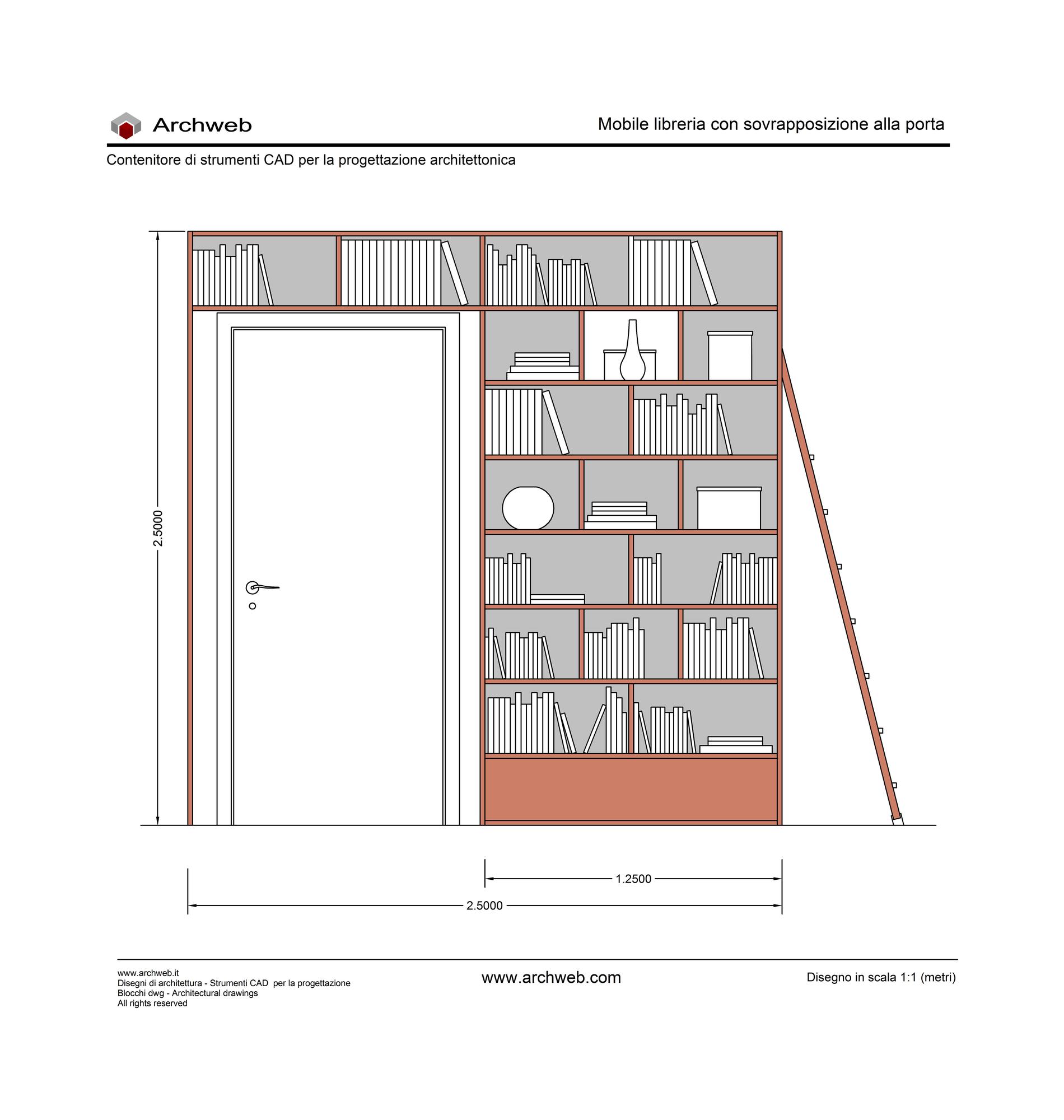 Mobile libreria dwg