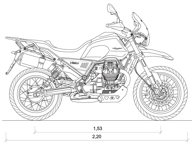Moto Guzzi V85TT dwg