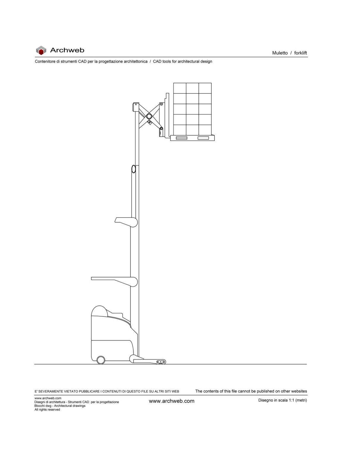 Forklifts - Forklift - Archweb dwg