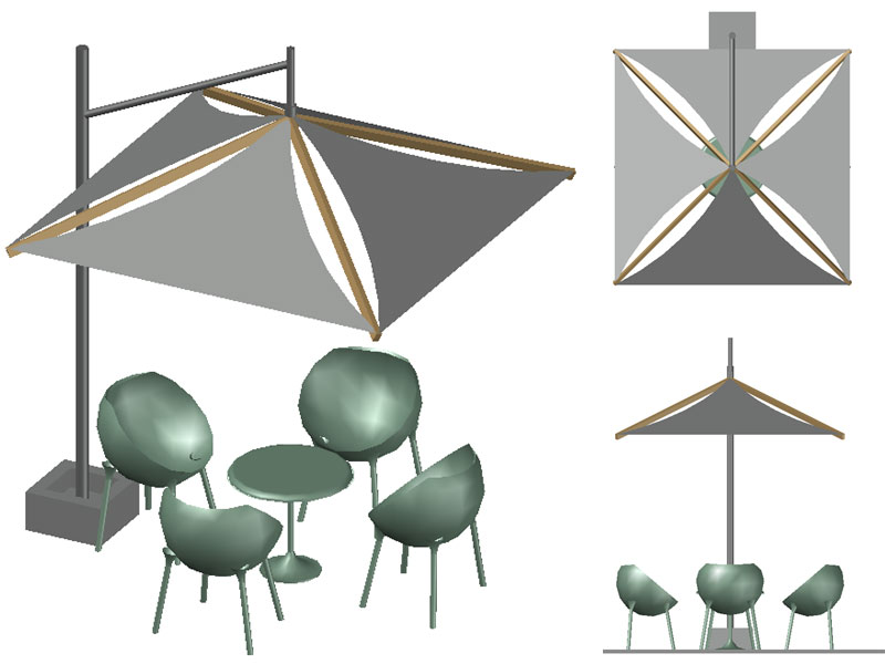 Ombrellone 3D 01 dwg