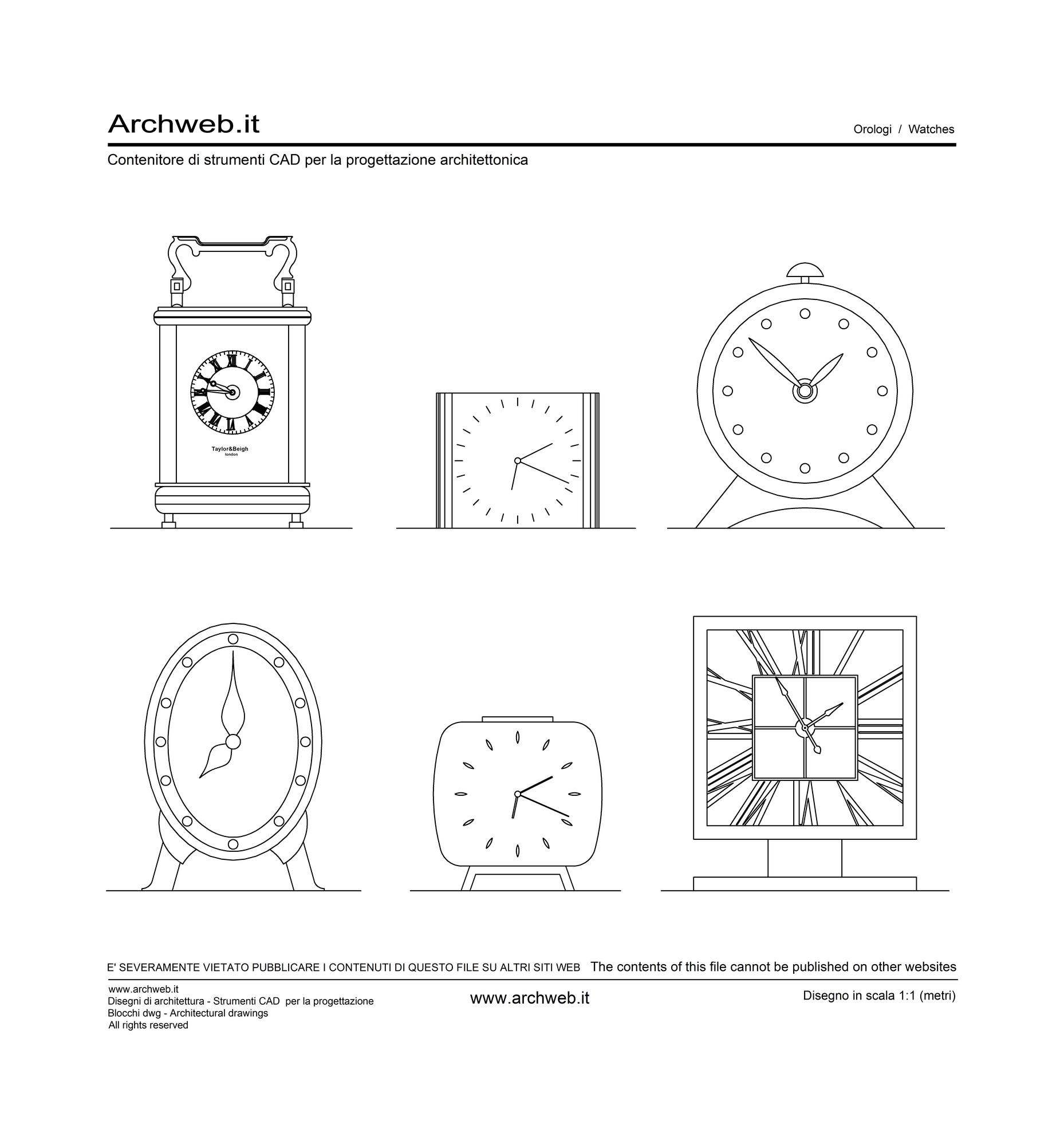 Orologi da tavolo 1 dwg