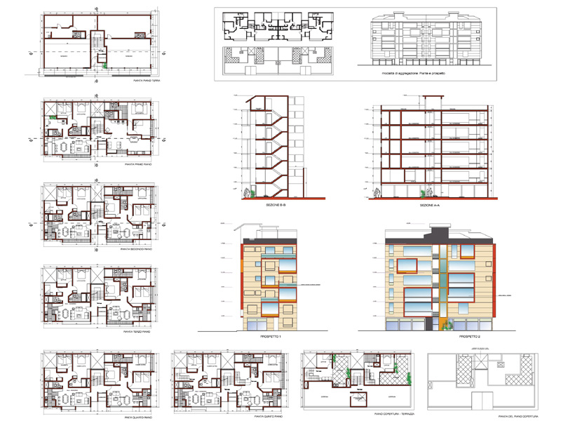 Palazzina residenziale 01 dwg