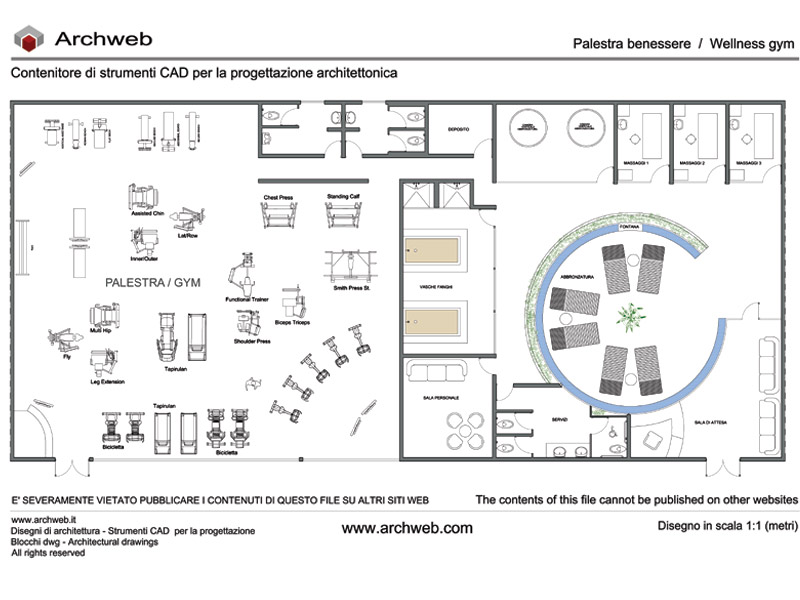 Gym for wellness 01 dwg Archweb