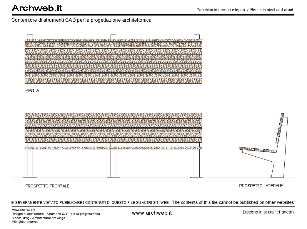 Panchina 11 dwg