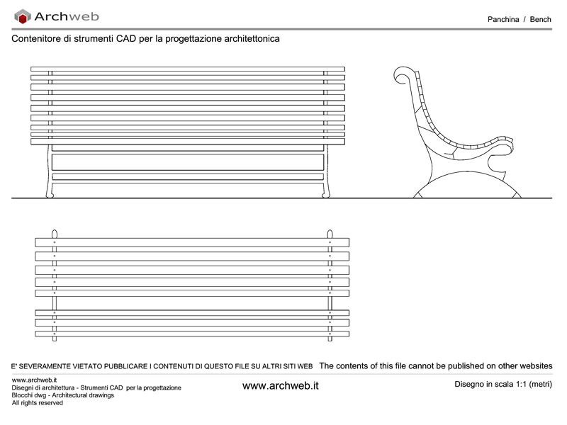 Panchina 03 dwg