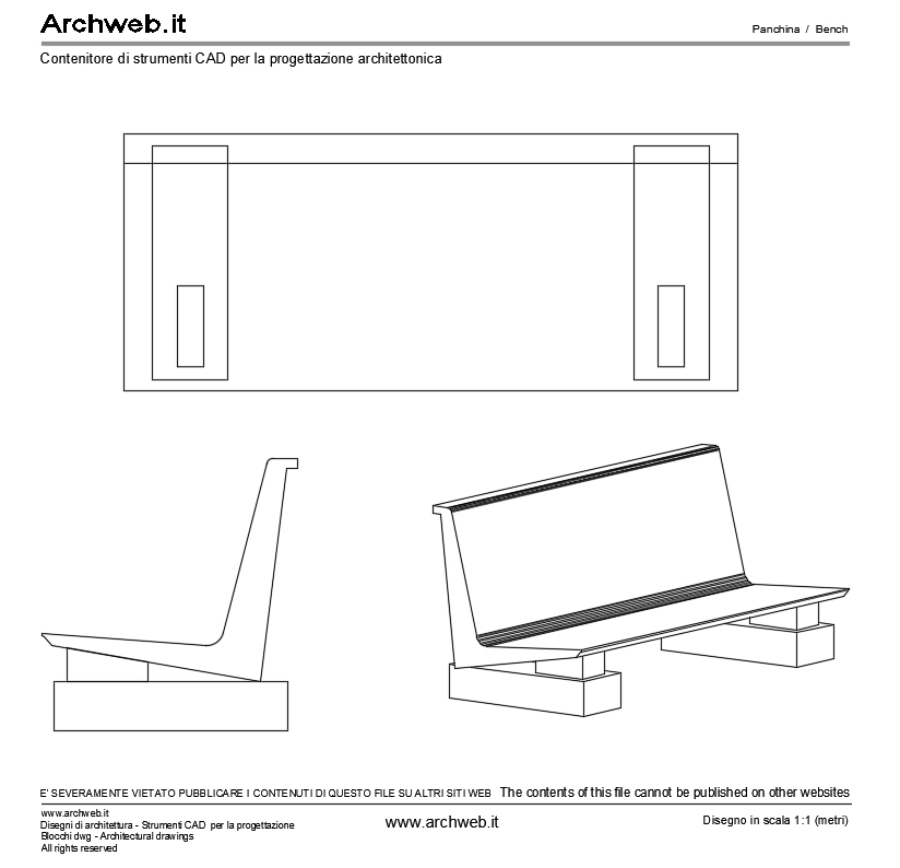 Panchina 04 dwg