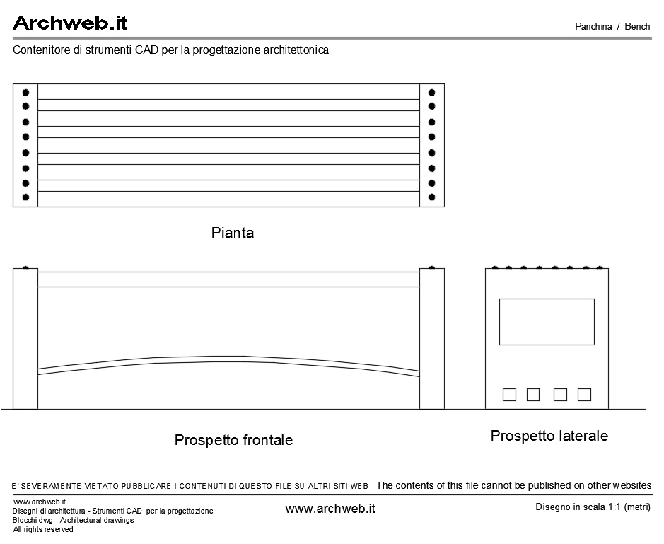 Panchina 06 dwg