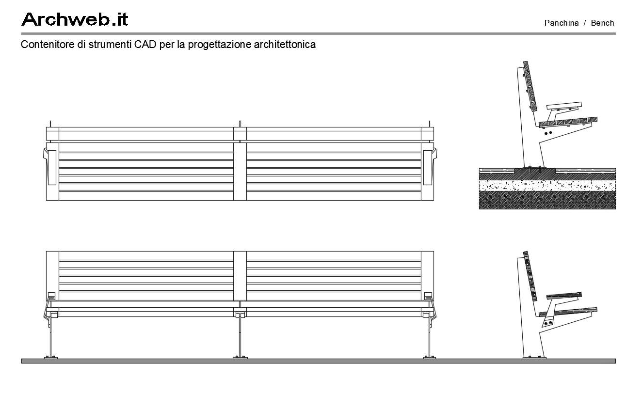 Panchina 08 dwg