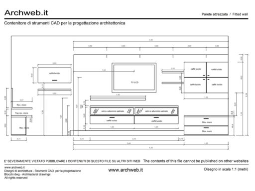 Parete attrezzata 01 dwg