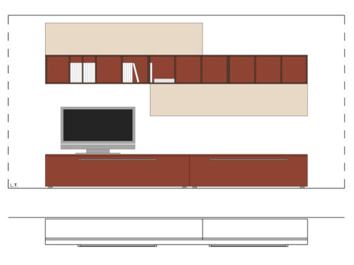 Parete attrezzata 06 dwg