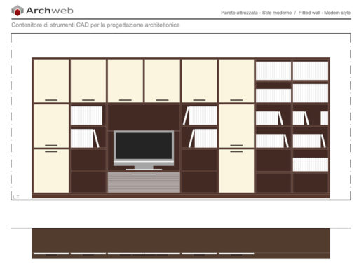 Parete attrezzata 07 dwg